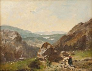 Fjellandskap Med Budeie by Morten Mueller