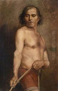 Male Nude Standing by Anna Bilinska-Bohdanowicz