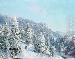 Vinterdag I Skogen by Morten Mueller