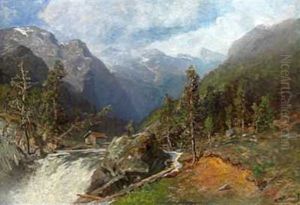 Fjellandskap Med Elvestryk
