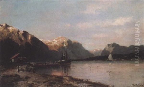 Dampbat I Vestlandsfjord - view 1