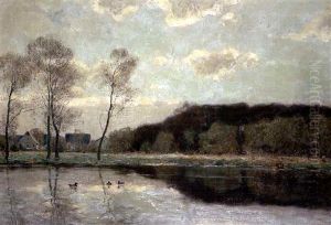 Isarlandschaft by Peter Paul Mueller