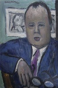 Herr Mit Brille by Rudolf Mueller