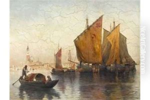 In Der Lagune Von Venedig by Rudolph Gustav Mueller