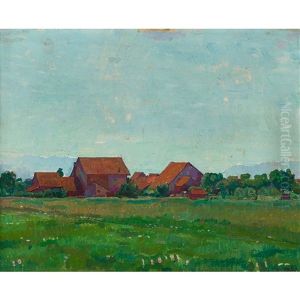 Landschaft Mit Gehoft by Wilhelm (William) Mueller