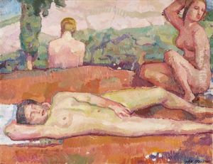 Akt Im Freien by Wilhelm (William) Mueller