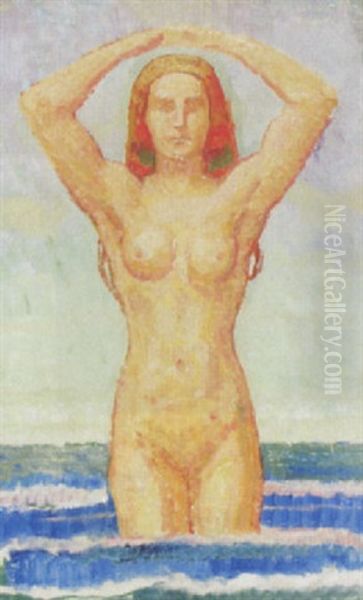 Den Wellen Entsteigende Frau - view 1
