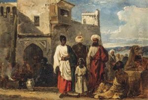 Figures In Thebes by William James Mueller