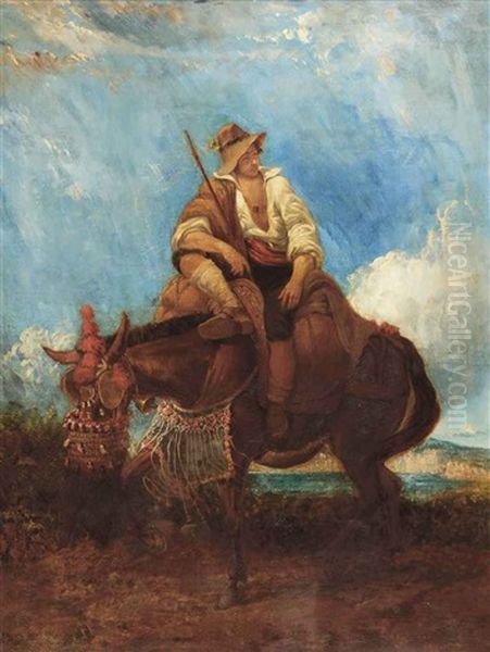 A Traveller And His Mule - view 1