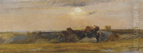 Sunrise Over Downland - view 1