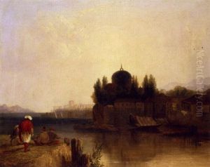 A Turkish Scene (by The Bosphorus?) by William James Mueller