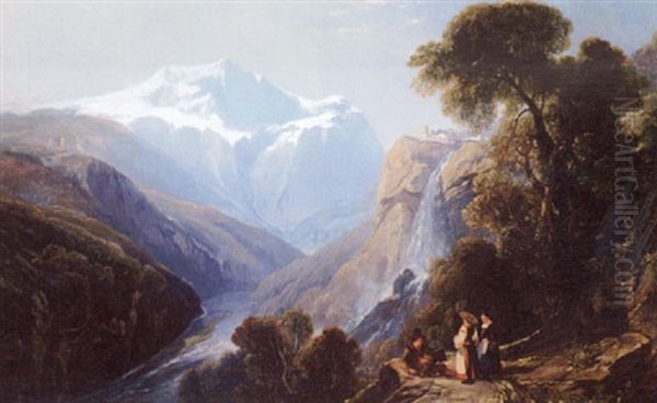 Scene On The Via Mala, Switzerland - view 1