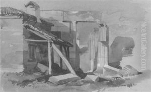 The Propylea Of The Acropolis, Athens, From The South by William James Mueller