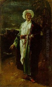An Englishman Wearing A Turkish Costume by William James Mueller