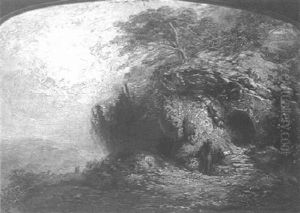 Figures At The Entrance Of A Cavern