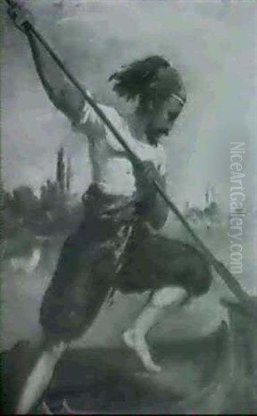The Egyptian Boatman - view 1