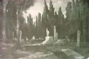 The Turkish Graveyard At Smyrna, 1843 by William James Mueller