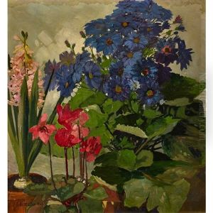 Blumenstillleben by Eduard Mueller
