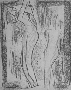 Weibliche Aktdarstellung by Albert Mueller