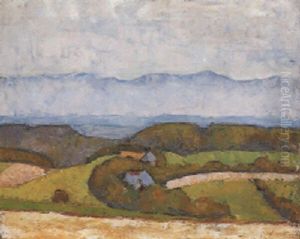Landschaft Bei Oschwand by Albert Mueller