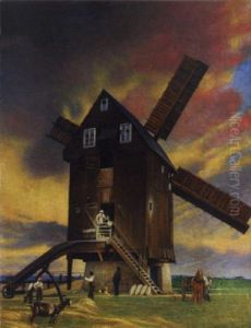 Alte Windmuhle In Poitzsch Bei Wurzen