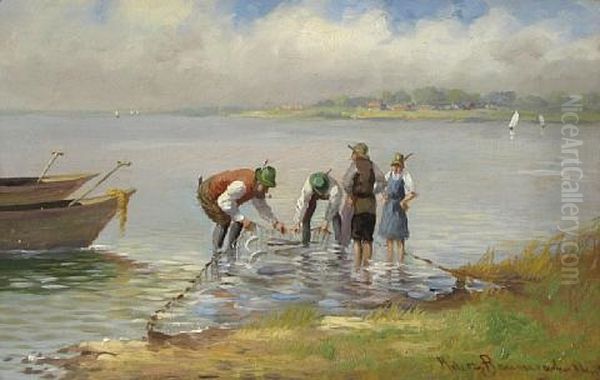 A Fisherman With His Net - view 1