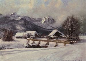 Verschneite Allgauer Landschaft Im Sonnigen Licht Verschneite Allgauer Landschaft Im Sonnigen Licht