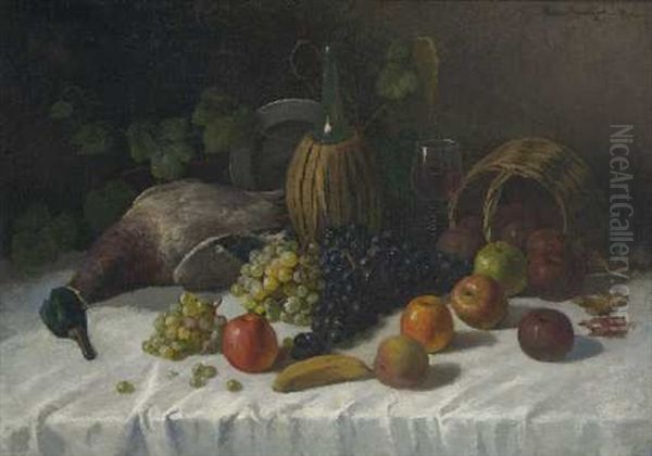 Stillleben Mit Fruchten Und Erlegter Ente - view 1