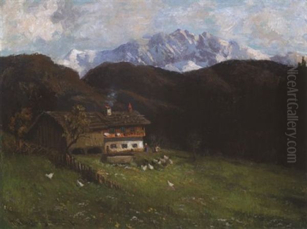 Bauernhaus In Gebirgslandschaft - view 1