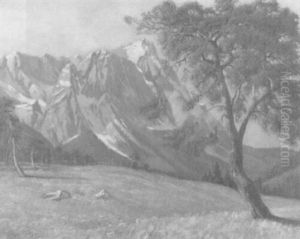 Gebirgslandschaft Im Sommer Gebirgslandschaft Im Sommer