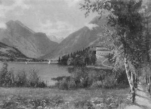 Gebirgssee by Carl Mueller-Baumgarten