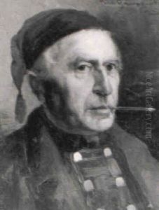 Bauer Mit Zipfelmutze Und Zigarre