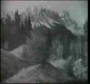 Herbstliche Gebirgslandschaft by Carl Mueller-Baumgarten
