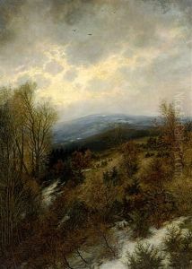 Blick In Eine Weite Herbstlandschaft