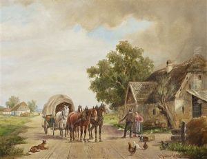 Encounter In The Street by Ludwig Mueller-Cornelius