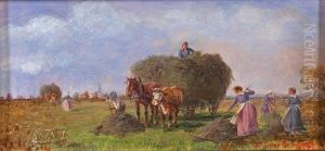 Bei Der Heuernte by Ludwig Mueller-Cornelius