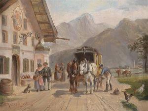 Die Post Von Schliersee by Ludwig Mueller-Cornelius