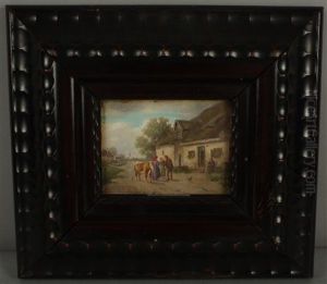 Begegnung Auf Der Dorfstrase