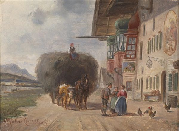Plausch Vor Dem Wirtshaus - view 1