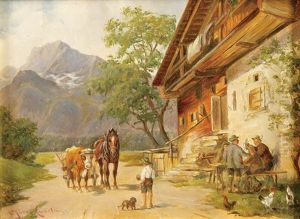 Alpine Tavern by Ludwig Mueller-Cornelius