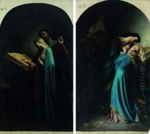 Abelard Instruisant Heloise by Leon Marie Joseph Billardet