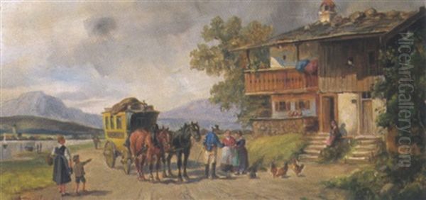 Ankunft Der Postkutsche - view 1