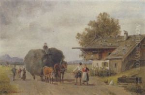 Heuwagen Am Bauernhof Heuwagen Am Bauernhof