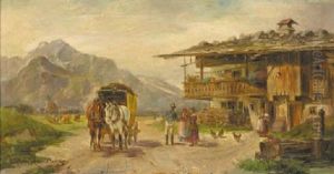 A Coach By A Chalet