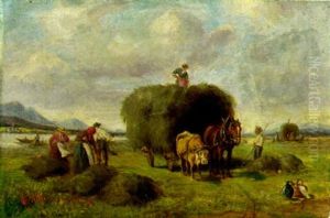 Harvesting The Hay by Ludwig Mueller-Cornelius