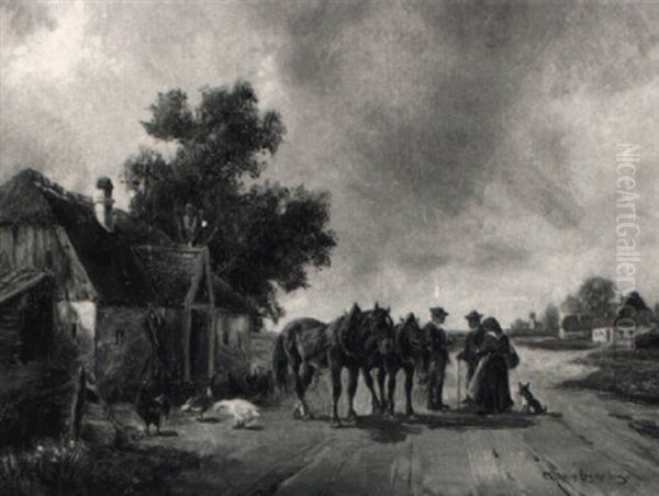 Begegnung Auf Der Dorfstrase - view 1