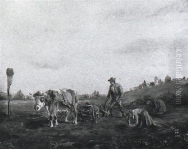 Bauern Bei Der Kartoffelernte - view 1