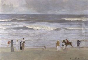 Am Strand In Sylt by Hans Mueller-Dachau