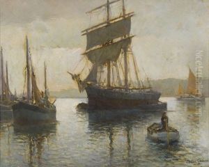 Vor Dem Hafen by Franz Mueller-Gossen