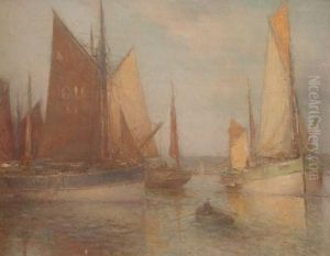 Voiliers by Franz Mueller-Gossen
